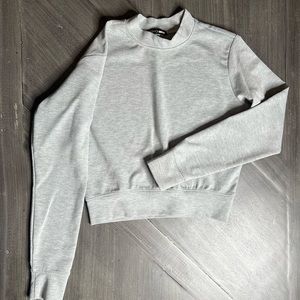 Fashion Nova Mock Neck Long Sleeve Top extra small